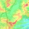 Mapa topográfico Peppange, altitude, relevo