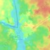 Mapa topográfico Iauaretê, altitude, relevo