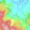 Mapa topográfico Quintiães, altitude, relevo