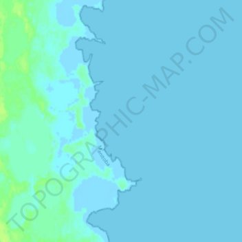 Mapa topográfico Nunalla, altitude, relevo
