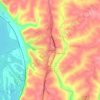 Mapa topográfico Sandy Hook, altitude, relevo
