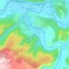 Mapa topográfico Loumière, altitude, relevo