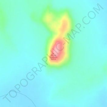 Mapa topográfico Mount Shadforth, altitude, relevo
