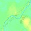 Mapa topográfico Canuanã, altitude, relevo