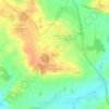 Mapa topográfico Treillebois, altitude, relevo