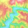 Mapa topográfico Le Moulin Vieux, altitude, relevo