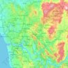 Mapa topográfico Valongo, altitude, relevo