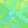 Mapa topográfico Porto Alegre, altitude, relevo