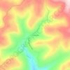 Mapa topográfico Três Irmãos, altitude, relevo