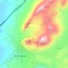 Mapa topográfico La Hoya, altitude, relevo