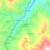 Mapa topográfico La Mesa de Esnujaque, altitude, relevo