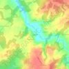 Mapa topográfico Chantrezac, altitude, relevo