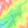 Mapa topográfico A Fírveda, altitude, relevo