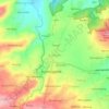 Mapa topográfico Kebonan, altitude, relevo