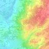Mapa topográfico La Ceriseraie, altitude, relevo