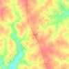 Mapa topográfico Knoxville, altitude, relevo