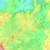 Mapa topográfico Le Mont, altitude, relevo