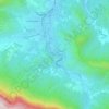 Mapa topográfico La Forge, altitude, relevo