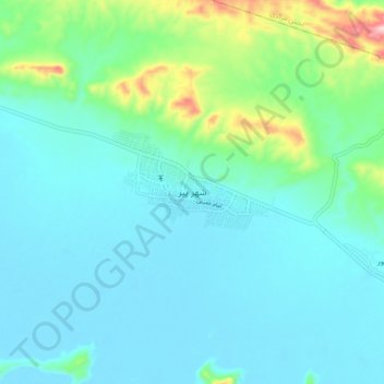 Mapa topográfico Shahr-e Pir, altitude, relevo