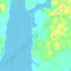 Mapa topográfico Catu, altitude, relevo