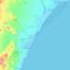 Mapa topográfico Pozo del Esparto, altitude, relevo
