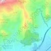 Mapa topográfico Montornés, altitude, relevo
