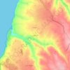 Mapa topográfico Catribana, altitude, relevo