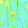 Mapa topográfico Thalore, altitude, relevo