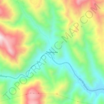 Mapa topográfico Tapchiquira, altitude, relevo