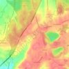 Mapa topográfico Cerca, altitude, relevo