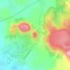 Mapa topográfico Borrego, altitude, relevo