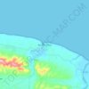 Mapa topográfico Anse-à-Veau, altitude, relevo