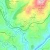 Mapa topográfico Feiteira, altitude, relevo