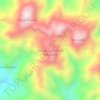 Mapa topográfico Lembang Mesakada, altitude, relevo