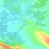 Mapa topográfico Saute Bergère, altitude, relevo