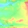 Mapa topográfico El Llano, altitude, relevo