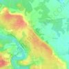 Mapa topográfico La Franchie, altitude, relevo