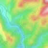 Mapa topográfico Euira, altitude, relevo