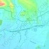 Mapa topográfico Kel. Kandai Dua, altitude, relevo