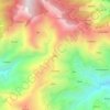 Mapa topográfico Gaja, altitude, relevo