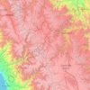 Mapa topográfico Province of Lauricocha, altitude, relevo