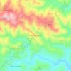 Mapa topográfico Ribeira de Bemparece, altitude, relevo