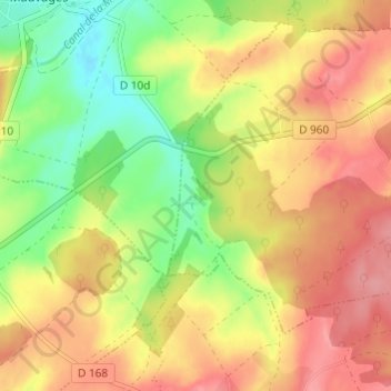 Mapa topográfico Fraicul, altitude, relevo