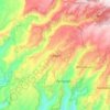 Mapa topográfico Cikadu, altitude, relevo