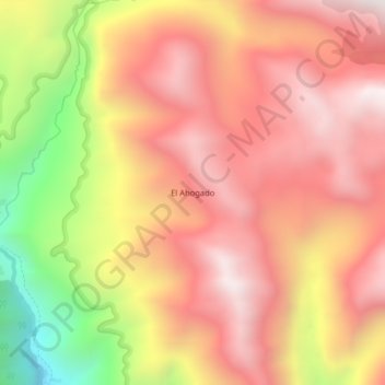 Mapa topográfico El Ahogado, altitude, relevo