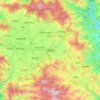 Mapa topográfico Bhaktapur, altitude, relevo