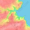 Mapa topográfico Vieux Bréhec, altitude, relevo