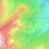 Mapa topográfico L'Herney, altitude, relevo