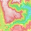 Mapa topográfico Le Mont, altitude, relevo