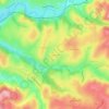 Mapa topográfico Chambaud, altitude, relevo